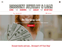 Tablet Screenshot of discountjewelryandloan.com